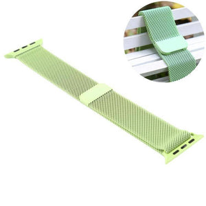 For Apple Watch Series 5 & 4 40mm - 3 & 2 & 1 38mm Color-changing Magnetic Nylon Watch Watchband Strap Watchstrap Band (Green) - Gadget Station