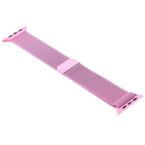For Apple Watch Series 5 & 4 44mm - 3 & 2 & 1 42mm Color-changing Magnetic Nylon Watch Watchband Strap Watchstrap Band (Pink) - Gadget Station