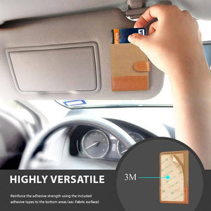 Mobile Phone Universal Denim Stitching Card Slot & Wallet & Holder & Photo Frame (Yellow) - Gadget Station