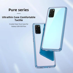 Samsung Galaxy S20+ Plus ROCK Pure Series Slim TPU + HD PC Protective Case Cover (Transparent) - Gadget Station