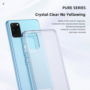 Samsung Galaxy S20+ Plus ROCK Pure Series Slim TPU + HD PC Protective Case Cover (Transparent) - Gadget Station