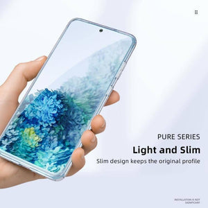 Samsung Galaxy S20+ Plus ROCK Pure Series Slim TPU + HD PC Protective Case Cover (Transparent) - Gadget Station