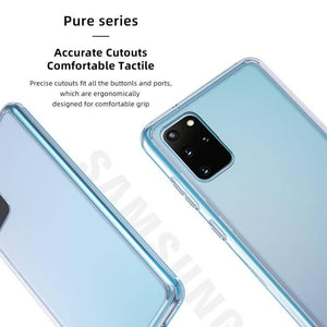Samsung Galaxy S20+ Plus ROCK Pure Series Slim TPU + HD PC Protective Case Cover (Transparent) - Gadget Station