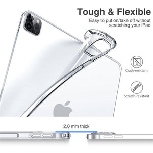 Apple iPad Pro 12.9 (2020) ESR Rebound Shell Series Soft TPU Protective Case (Clear Transparent) - Gadget Station