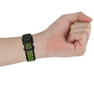 Fitbit Charge 4 - Charge 3 - Charge 3 SE Watch Button Two Colors Silicone Replacement Strap Watchband (Grey-Teal) - Gadget Station