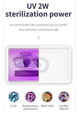 TOTU N52 15W Wireless Charging Sterilization Box Smartphone Sterilizer UV Light Disinfection Cleaning Box (White) - Gadget Station