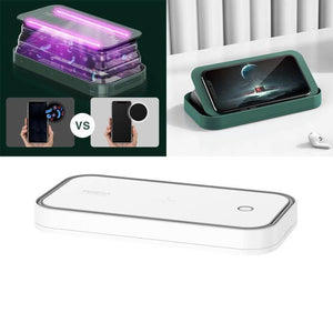 ROCK Smartphone Sterilizer UV Light Disinfection Cleaning Box with Holder Function (White) - Gadget Station