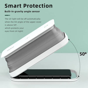 ROCK Smartphone Sterilizer UV Light Disinfection Cleaning Box with Holder Function (White) - Gadget Station