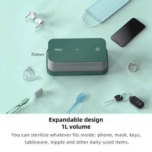 ROCK Smartphone Sterilizer UV Light Disinfection Cleaning Box with Holder Function (White) - Gadget Station