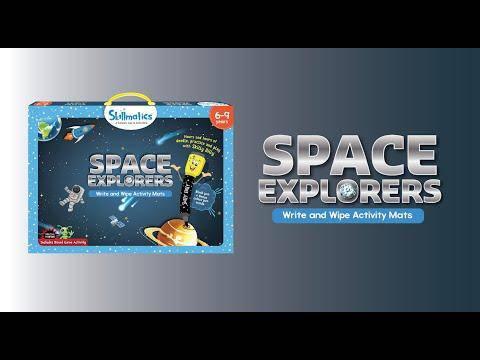 Skillmatics: Space Explorers (Write & Wipe Activity Mats) (6-9 Years) - Gadget Station