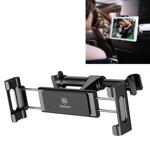 Baseus Clip-on Rear Seat Car Bracket for 4.7 - 12.9 inch Mobile Phone - Tablet (Black) - Gadget Station