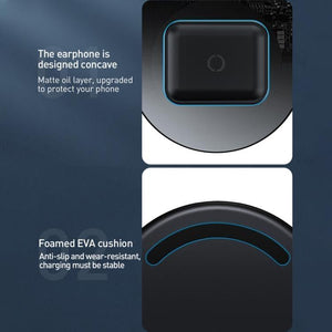 Baseus TZWXJK-B01 Simple 2 in 1 24W Turbo Edition Qi Standard Wireless Charger with 12V Charger, EU Plug - Gadget Station