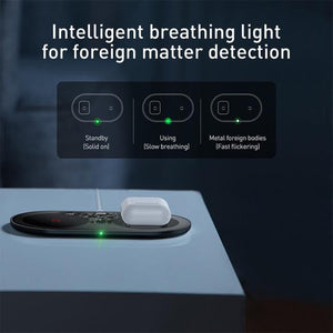 Baseus TZWXJK-B01 Simple 2 in 1 24W Turbo Edition Qi Standard Wireless Charger with 12V Charger, EU Plug - Gadget Station