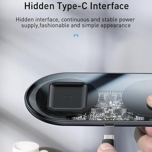 Baseus TZWXJK-B01 Simple 2 in 1 24W Turbo Edition Qi Standard Wireless Charger with 12V Charger, EU Plug - Gadget Station