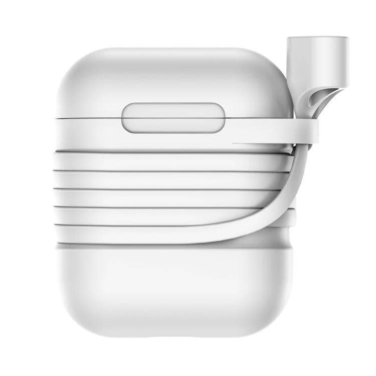 Baseus TZARGS-G2 Silicone Protective Case with Magnetic Sling for Apple AirPods 1 - 2(Grey)