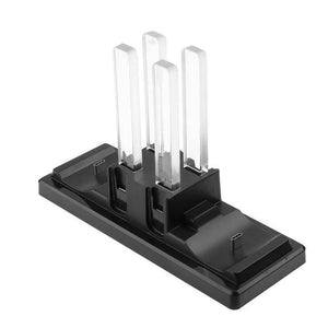 6 in 1 USB Charging Dock Station Stand - Controller Support Charger with LED Indication for Nintend Switch & Joy-Con & Pro Controller (Black) - Gadget Station