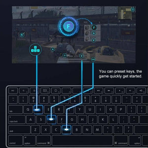 Xiaomi FeiZhi Q1 Portable Bluetooth 4.0 BLE Mobile Game Keyboard Mouse Converter with Independently Adjustable Mobile Phone Holder - Gadget Station