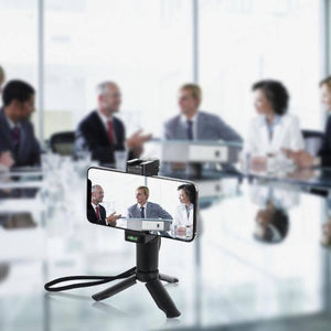 PULUZ Folding Plastic Tripod + Vlogging Live Broadcast Handheld Grip ABS Mount with Cold Shoe & Wrist Strap for iPhone, Galaxy, Huawei, Xiaomi, Sony, HTC, Google and other Smartphones - Gadget Station