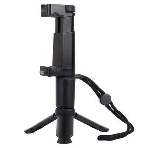 PULUZ Folding Plastic Tripod + Vlogging Live Broadcast Handheld Grip ABS Mount with Cold Shoe & Wrist Strap for iPhone, Galaxy, Huawei, Xiaomi, Sony, HTC, Google and other Smartphones - Gadget Station