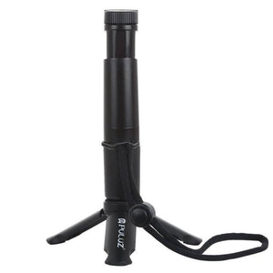 PULUZ Folding Plastic Tripod + Vlogging Live Broadcast Handheld Grip ABS Mount with Cold Shoe & Wrist Strap for iPhone, Galaxy, Huawei, Xiaomi, Sony, HTC, Google and other Smartphones - Gadget Station