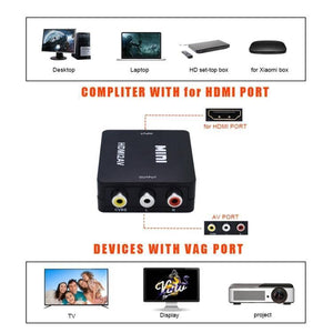 VK-126 Mini HD HDMI to AV - CVBS Video Converter Adapter - Gadget Station