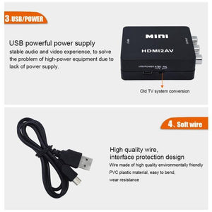 VK-126 Mini HD HDMI to AV - CVBS Video Converter Adapter - Gadget Station