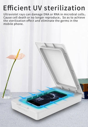 Portable UV Disinfection Box With Disinfection - Sterilization - Aromatherapy - Charging Transfer Function (White) - Gadget Station
