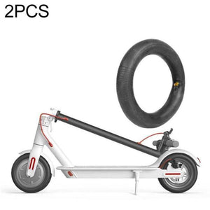 2 PCS Xiaomi Mijia M365 Electric Scooter 8.5 inch Rubber Padded Tire Inner Tube with Valve Cover (Black) - Gadget Station