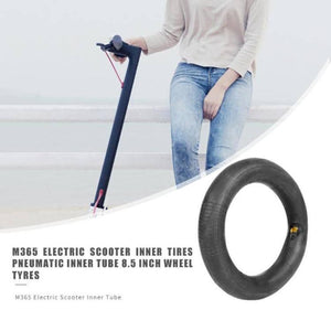 2 PCS Xiaomi Mijia M365 Electric Scooter 8.5 inch Rubber Padded Tire Inner Tube with Valve Cover (Black) - Gadget Station