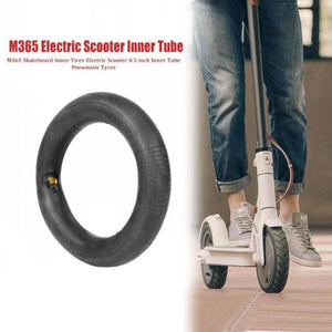 2 PCS Xiaomi Mijia M365 Electric Scooter 8.5 inch Rubber Padded Tire Inner Tube with Valve Cover (Black) - Gadget Station