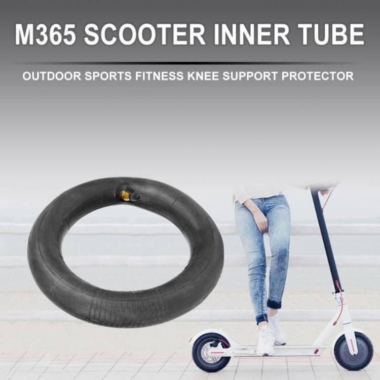 2 PCS Xiaomi Mijia M365 Electric Scooter 8.5 inch Rubber Padded Tire Inner Tube with Valve Cover (Black) - Gadget Station