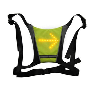 Wireless Remote Control LED Luminous Warning Light for Safe Riding Luminous Vest (Yellow) - Gadget Station
