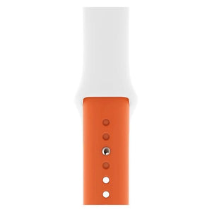 Double Colors Silicone Watch Watchband Strap Watchstrap Band for Apple Watch Series 5 & 4 40mm - 3 & 2 & 1 38mm - Gadget Station