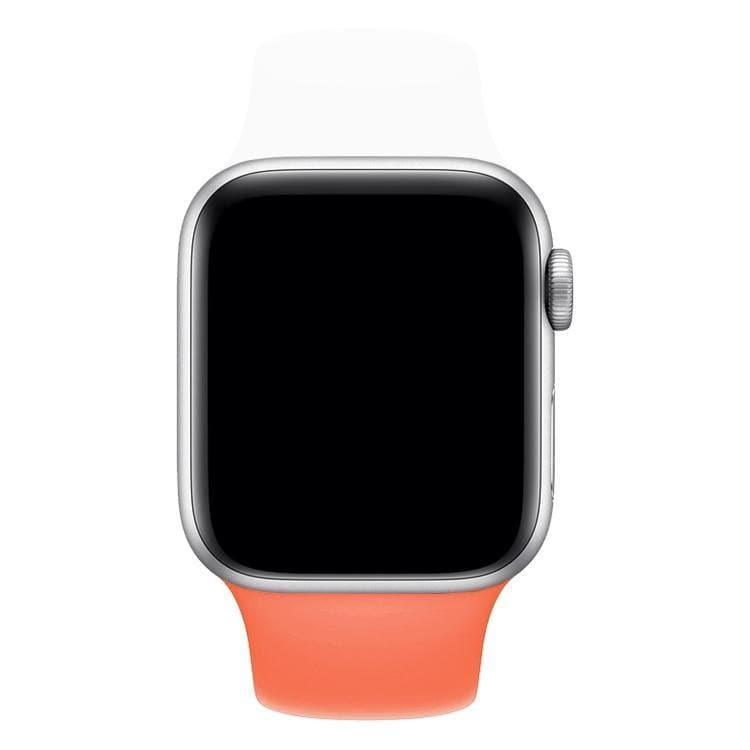 Double Colors Silicone Watch Watchband Strap Watchstrap Band for Apple Watch Series 5 & 4 40mm - 3 & 2 & 1 38mm - Gadget Station