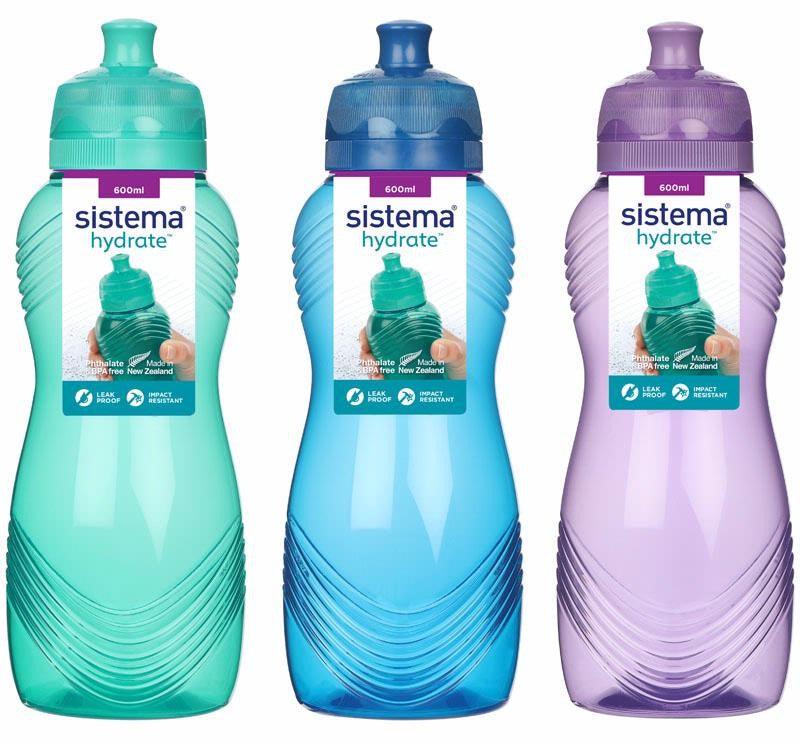 Sistema Twist Sports Bottle 600ML, Random Colour Delivery