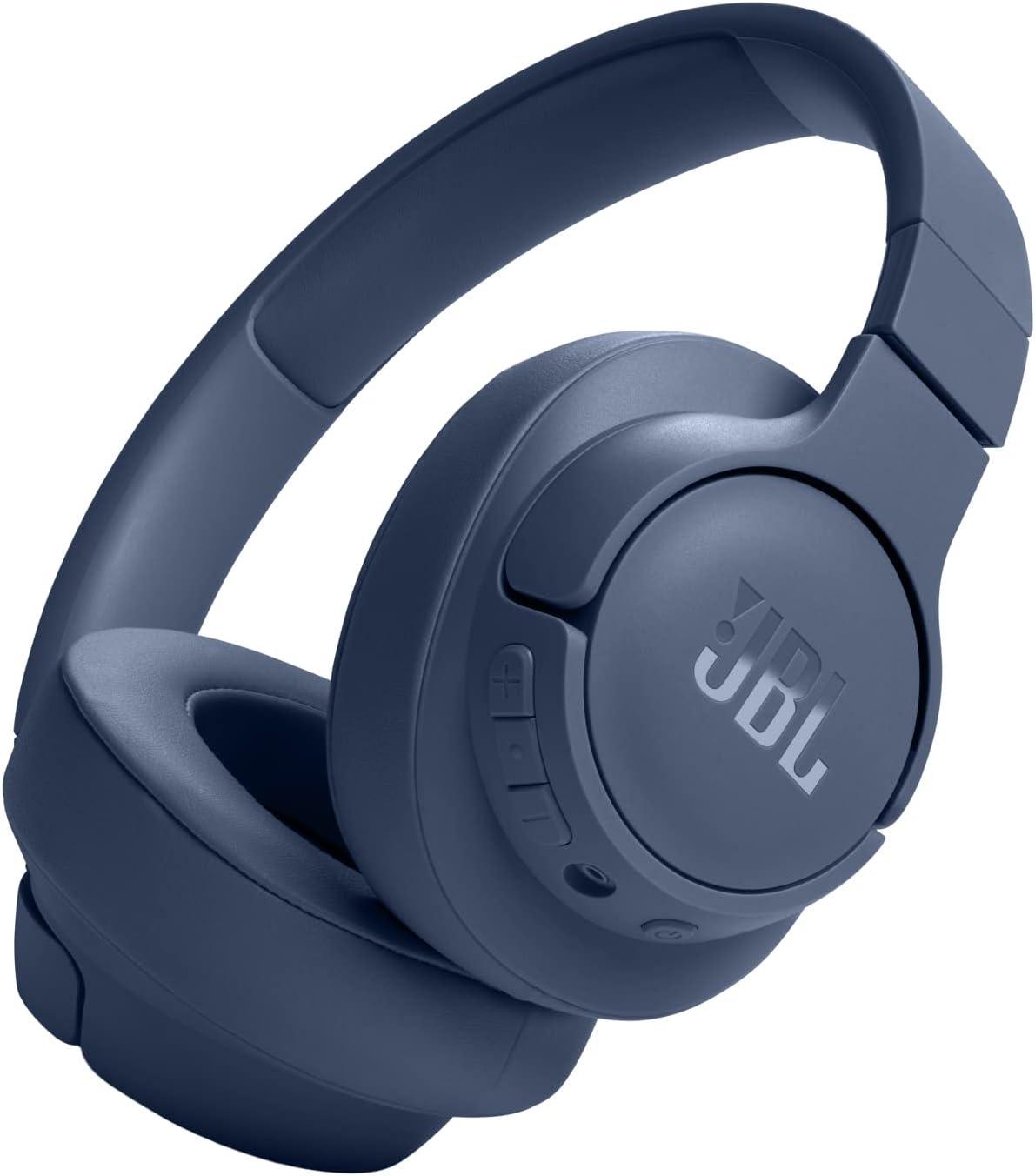 JBL Tune 720BT Wireless Over-Ear Headphones, with JBL Pure Bass Sound, Bluetooth 5.3, Hands-Free Calls, Audio Cable and 76-Hour Battery Life, Blue