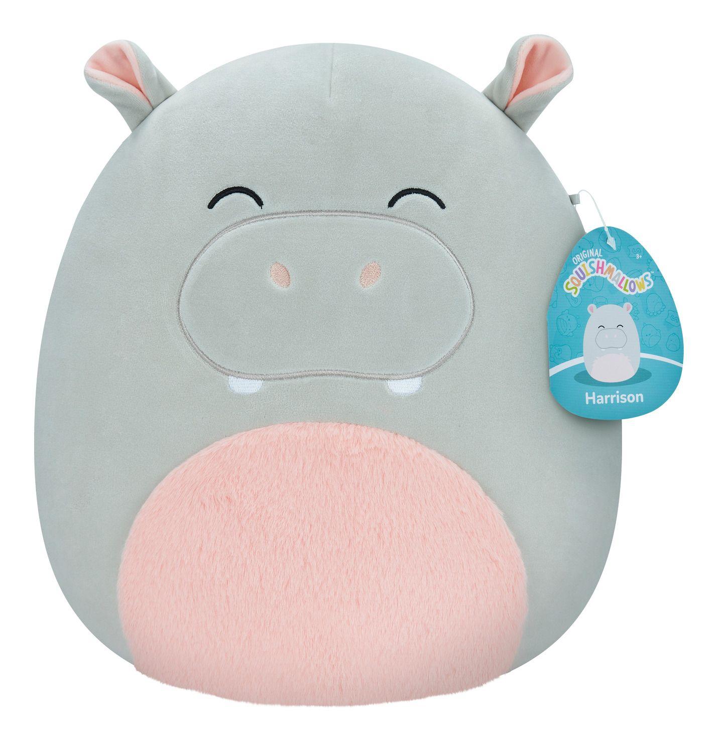 Squishmallows - 12in Harrison the Grey Hippo