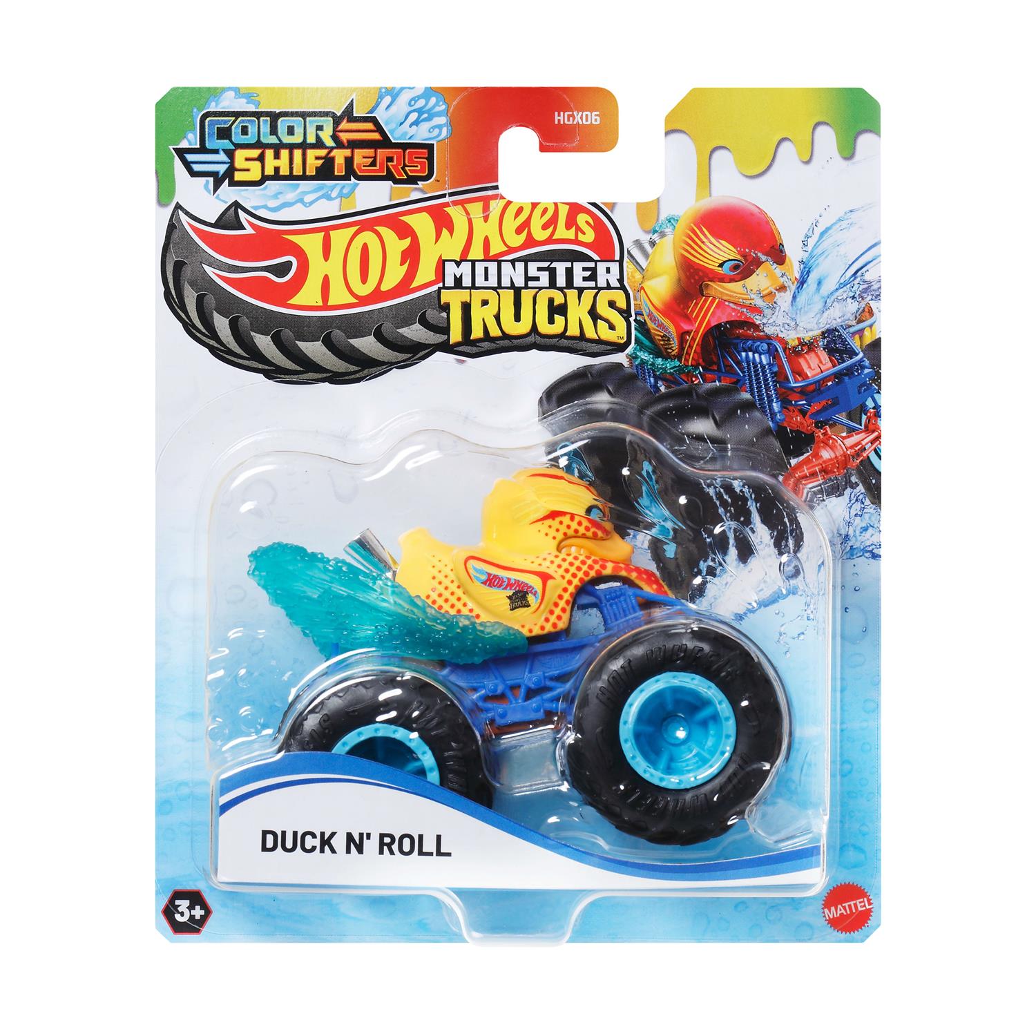 Mattel Hot Wheels: Monster Trucks Color Shifters - Duck N' Roll