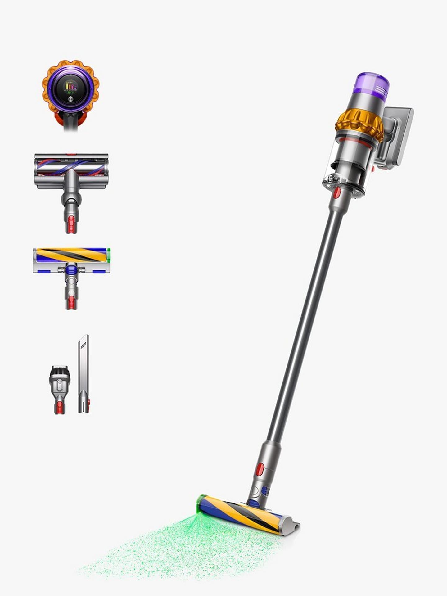 Dyson V15 Detect Absolute Cordless Vacuum Cleaner, Yellow/Nickel