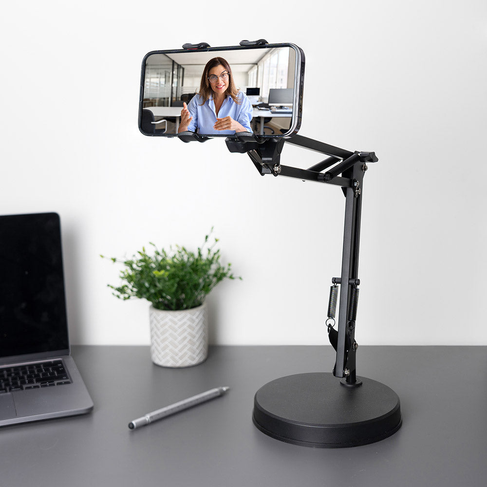 InGenious Hands-Free Phone Holder Sturdy Adjustable Clip For Easy Use
