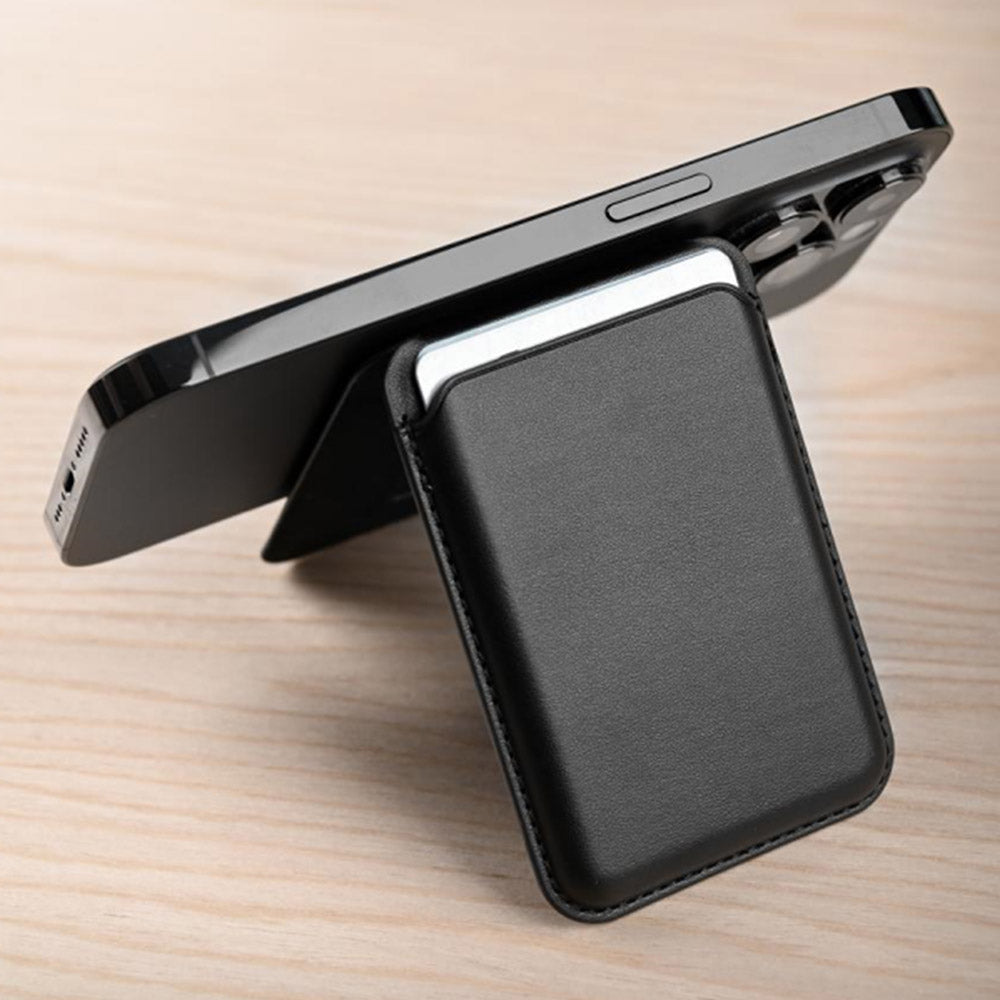 InGenious Magnetic Card Holder & Phone Stand Stylish Travel Companion