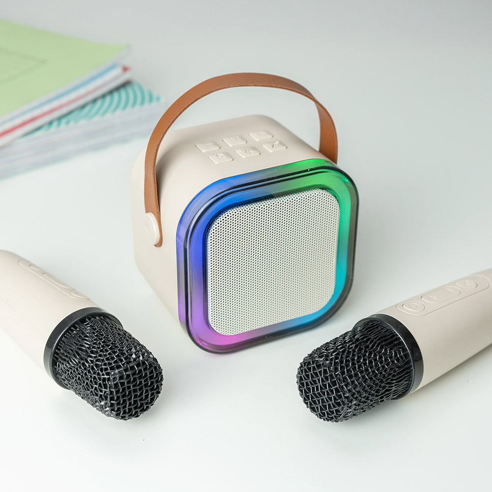 RED5 Dual Karaoke Microphones Compact Fun With LED Light Show