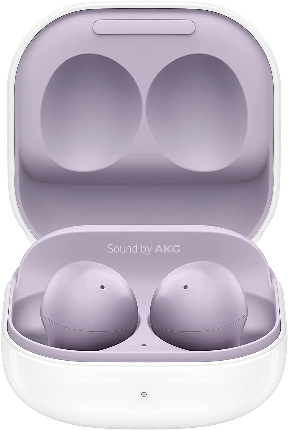 Samsung Galaxy Buds2 Buds 2 Bluetooth Earbuds, True Wireless, Noise Cancelling, Charging Case, Quality Sound, Water Resistant, Violet