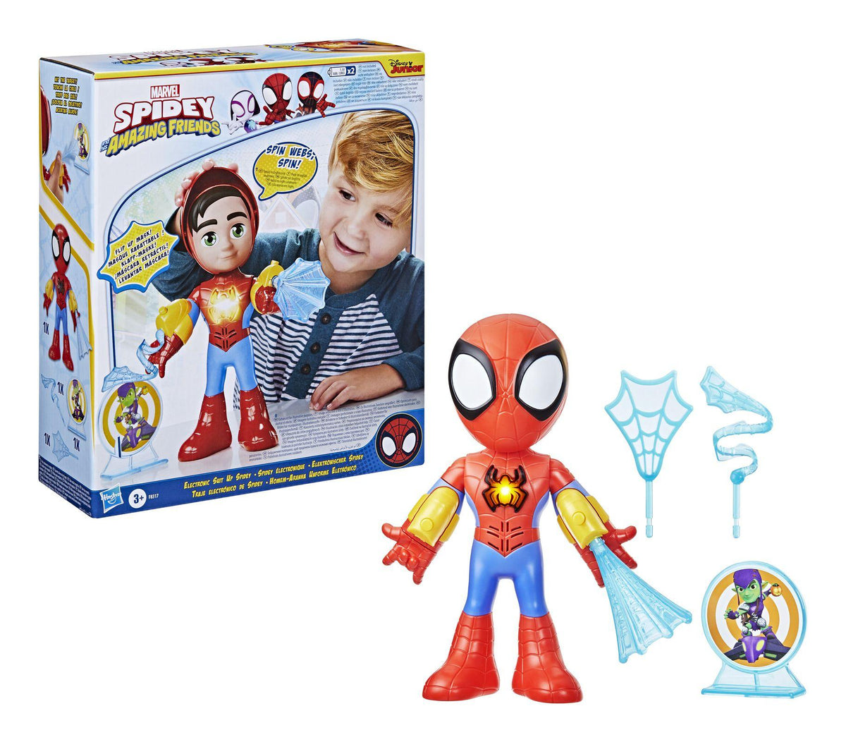 Spidey & His Amazing Friends Electronic Suit Up Spidey – Gadget Station