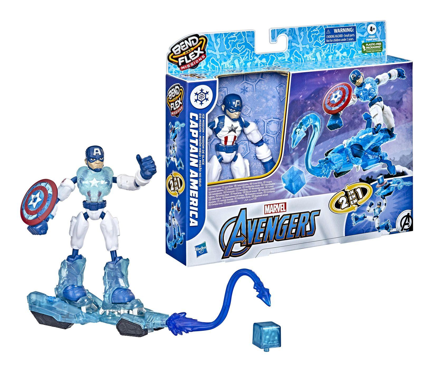 Marvel Avengers Bend & Flex Captain America Ice Mission