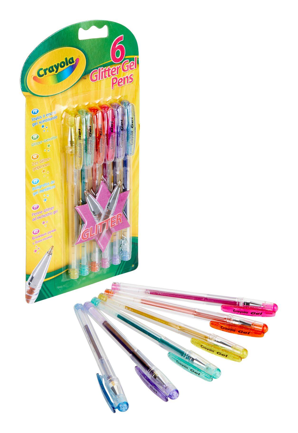 Crayola 6 Glitter Gel Pens