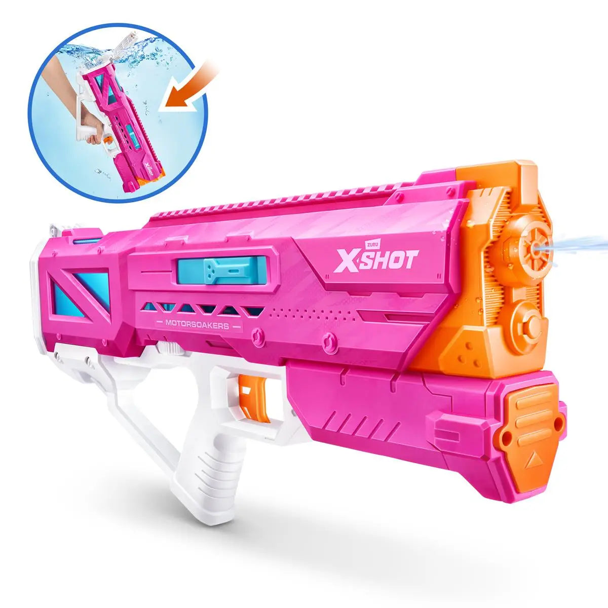 XShot Water Fast-Fill Small S1 Motor Soaker - Pink