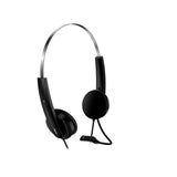 Genius Ultra Lightweight Headset with Mic, USB Connection, Plug and Play, Adjustable Headband and microphone with In-line Volume Control, Black