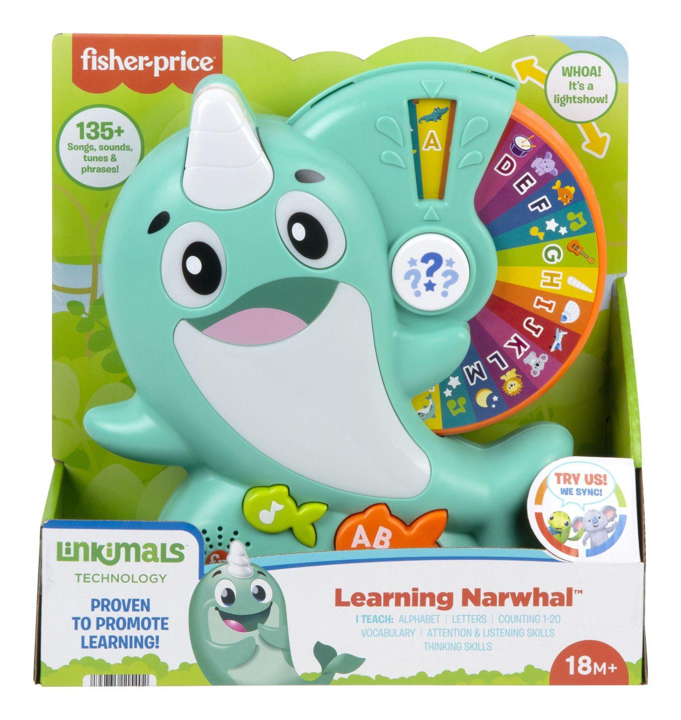 Fisher Price Linkimals Narwhal Musical Learning Toy