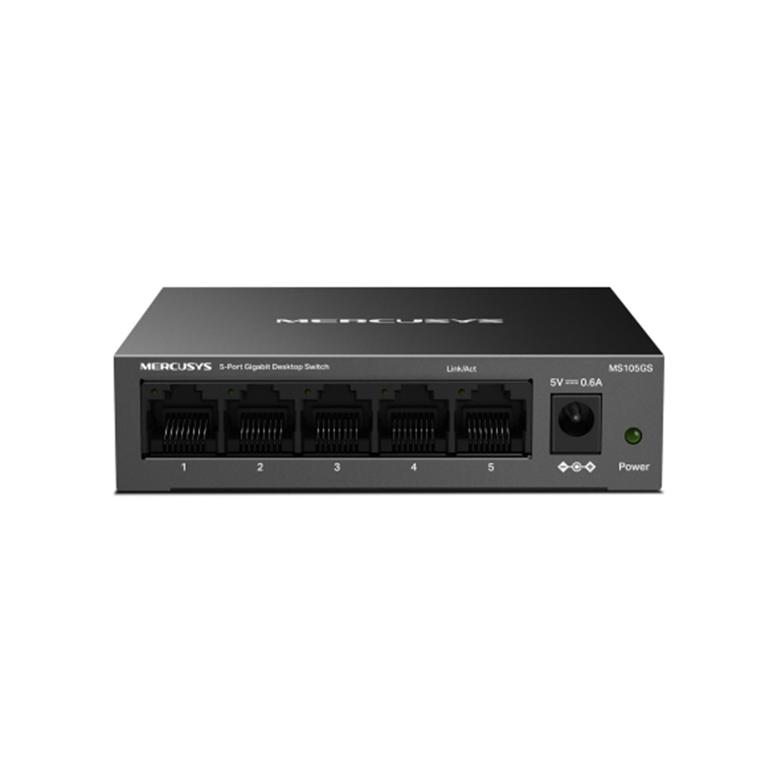 Mercusys MS105GS 5 Port Gigabit Ethernet Network Switch Steel Case